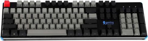 NPKC أسود رمادي مختلط Dolch سميك PBT 104 87 61 أغطية مفاتيح OEM للوحة المفاتيح الميكانيكية MX (طباعة جانبية 61) (غطاء المفاتيح فقط) in Saudi Arabia