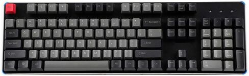 NPKC أسود رمادي مختلط Dolch سميك PBT 104 87 61 أغطية مفاتيح OEM للوحة المفاتيح الميكانيكية MX (طباعة جانبية 61) (غطاء المفاتيح فقط) in Saudi Arabia