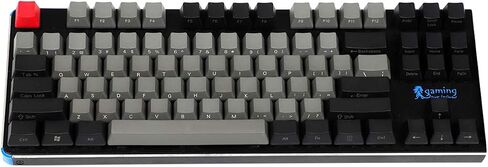 NPKC أسود رمادي مختلط Dolch سميك PBT 104 87 61 أغطية مفاتيح OEM للوحة المفاتيح الميكانيكية MX (طباعة جانبية 61) (غطاء المفاتيح فقط) in Saudi Arabia