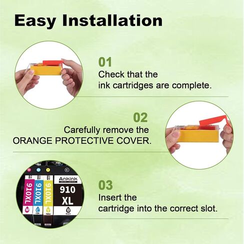 910XL 2 خراطيش حبر سوداء بديلة لطابعة HP 910 XL 2 Combo Pack تعمل لطابعة OfficeJet 8010 8015 8018 8022 OfficeJet Pro 8020 8025 8028 8035 in Kuwait