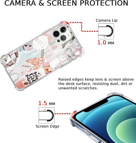 Christmas Lights Case Compatible with iPhone 16 Pro, Christmas Holiday Case for iPhone 16 Pro, Cool Cute TPU Bumper Phone Case Cover in Saudi Arabia