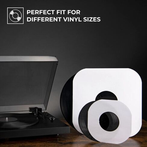 Big Fudge Premium Master Vinyl Sleeves - Anti Static and Dust Archival Record Inner Cover - Protective Plastic and Rice Paper LP Album Sleeve Covers for 12-Inch Records - Pack of 25 in Saudi Arabia