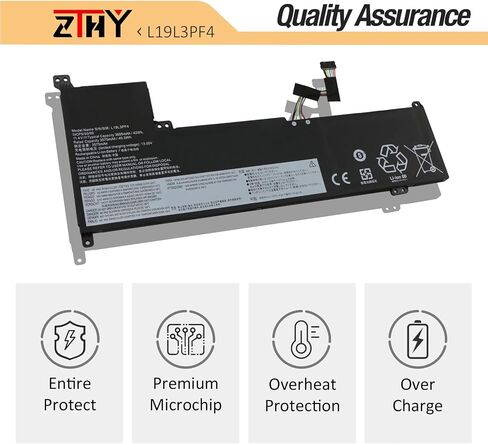 استبدال بطارية الكمبيوتر المحمول ZTHY L19C3PF6 L19L3PF4 لجهاز Lenovo IdeaPad 3-17ADA05 3-17ARE05 3-17IIL05 3-17IML05 V17-IIL Series L19L4PF2 L19D4PF2 5B10W89838 SB10W89845 5B10W89839 11.4 فولت 42 واط ساعي 3735 مللي أمبير in Saudi Arabia