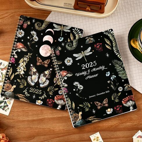 2025 Planner - JAN 2025 - DEC 2025, Planner 2025, Weekly Monthly Planner 2025, 8" x 10", 2025 Calendar Planner with Spiral Bound, Floral in Kuwait