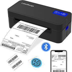 Bluetooth Thermal Label Printer for Mac, Windows, Phone, Tablet, Wireless 4x6 Shipping Label Printer, Thermal Printer for Shipping Packages, Support USPS, Ebay, Amazon, Pirate Ship.