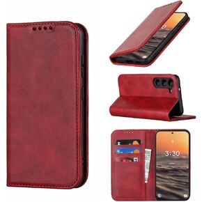 Jaorty for Samsung Galaxy S23 5G Case,Galaxy S23 Wallet Folio Phone Case with Card Holder 6.1 Inch,Premium PU Leather Magnetic Full Protection Shockproof Kickstand Phone Case -Sky Blue