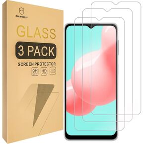 Mr.Shield [3-Pack] Designed For Samsung Galaxy A32 (5G Version ONLY) [Tempered Glass] [Japan Glass with 9H Hardness] Screen Protector with Lifetime Replacement