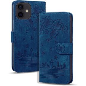 Flip Case for iPhone 14, Premium PU Leather Wallet Folio Cover with Card Holder Kickstand Compatible with iPhone 14 - Brown