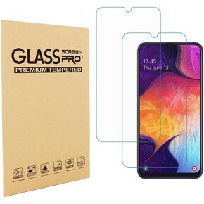(2 Pack) Designed for Samsung Galaxy A50 Tempered Glass Screen Protector 9H Anti Scratch HD Clear Bubble Free