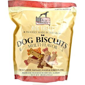 Old Glory Dog Treats Dog Biscuits, Multi-Flavor with Chicken, Beef, Sausage, Bacon & Turkey Flavors, 28 oz.