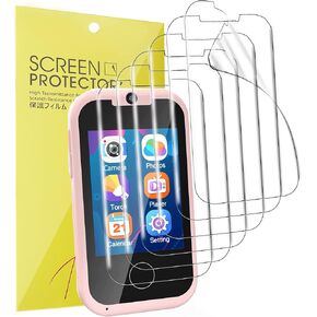 Compatible for Lizzbey Kids Phone Screen Protector, [6 Pack] Lamshaw Full Coverage TPU Clear Film Compatible with Lizzbey N1 2.8" touch screen Kids Phone / Prysyedawn 2.8" touch screen Kids Smart