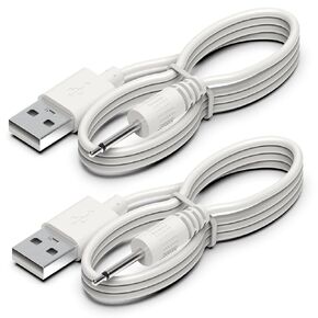 2 Pack USB Cable Cord Charging Cable for Vaibrator Wand Replacement Charger Power Cable 2.6FT for Toys Facial Cleanser Massagers and More Devices