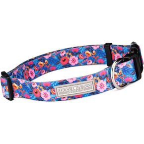 Lucky Love Dog - Adjustable Dog Collar with Easy Click Buckle for Small to Large Dogs, Durable, & Comfortable Collar for Male & Female Dogs, Pet Collar for Puppies & Adult Dogs - Zuzu, Large