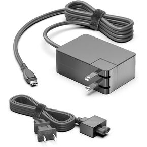 HKY GaN Portable PD 100W USB-C Charger for Surface Laptop 6/Surface Pro 10,MacBook Air/Pro,Asus ROG Ally X/Ally Dock/ROG Flow/Strix Scar/Zephyrus Duo/Zenbook Series Gaming Laptops All Type C Devices