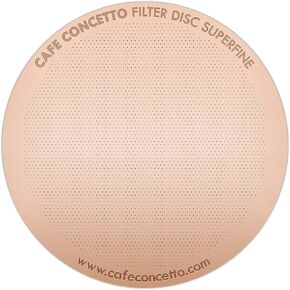 Filter for use in AeroPress XL Coffee Makers (Superfine XL) - Premium Replacement Disc - Reusable Metal, Titanium Coated Stainless Steel. Upgrade Your Mesh or Filter Papers