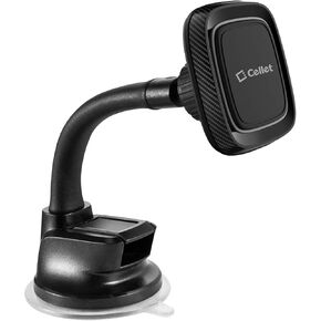 Cellet Car Phone Mount Holder Universal Phone Car Dashboard & Windshield Magnetic Phone Mount Holder with Goose-Neck Compatible with Smartphones iPhones Samsung Galaxy LG Motorola Moto Google Pixel