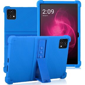 لحافظة الكمبيوتر اللوحي Revvl Tab 5G مقاس 10.36 بوصة (2023)، غطاء سيليكون ناعم للأطفال لحافظة الكمبيوتر اللوحي Tmobile Revvl Tab 5G، مع حامل (أزرق)