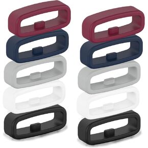 Band Keepers Compatible with Letsfit IW1 EW1/Dirrelo GT01/Hamile GT01/LETSCOM GT01/AGPTEK LW11 Watch Bands, Silicone Fastener Rings Security Loop/Holder/Retainer