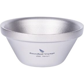 Boundless Voyage 1-6 Packed Titanium Double-Layer Teacups 25ml Camping Teapot Set Mug Cup for Coffee Drink Liquor Picnic Hiking Traveling Drinkware-Ti3201D (3)