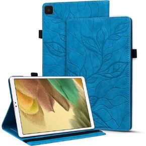 Case for Samsung Galaxy Tab A7 Lite 8.7 Inch 2021, Shockproof Folio Cover with Card Pocket for Galaxy Tab A7 Lite SM-T220/T225/T227 - Tree of Life Blue