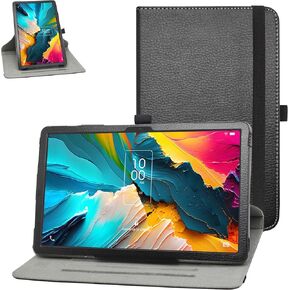 MAMA MOUTH for TCL NXTPAPER 11 Rotating Case,360 Degree Rotary Stand with Cute Pattern Cover for TCL NXTPAPER 11 inch Tablet 2023,Black