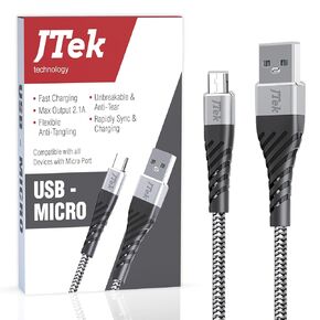 Micro USB Cable Fast Charging USB Micro Cable for Android Devices, Kindle, Micro USB Charger Fit for Samsung Galaxy S6, J7 Edge Note 5, PS4, Xbox, Unbreakable Nylon Micro USB Data Cable