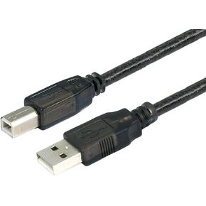 Monoprice USB 2.0 Extension Cable - USB Type-A to USB Type-B, Male to Male, Active, 28/24AWG, 49 Feet, Black