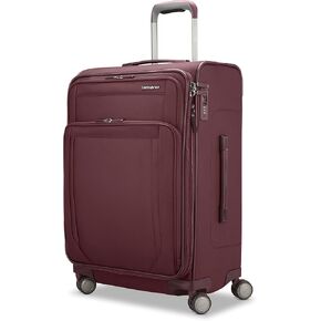 Samsonite Lineate Softside Expandable Luggage Wheels, Cedar Green, Carry On Spinner EXP