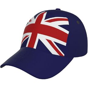 Retro Union Jack Flag UK Baseball Cap UK Flag Hats for Women Men Adjustable Size