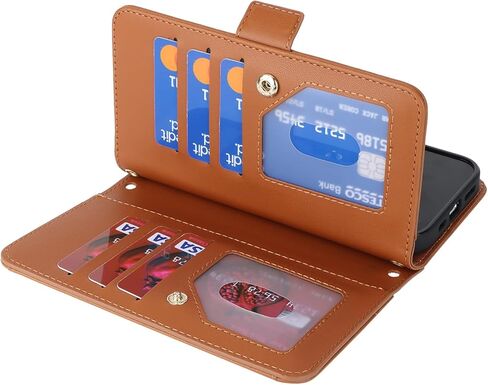 Jaorty for Samsung Galaxy S23 5G Case,Galaxy S23 Wallet Folio Phone Case with Card Holder 6.1 Inch,Premium PU Leather Magnetic Full Protection Shockproof Kickstand Phone Case -Sky Blue in Kuwait