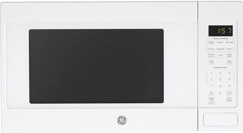 فرن ميكروويف GE GCST16S1WWW، سعة 1150 واط، 1.6 قدم مكعب، 8 إعدادات للطهي التلقائي، تقنية قفل الأطفال، أساسيات المطبخ للكونترتوب، غرفة النوم أو الشقة، أبيض in Saudi Arabia