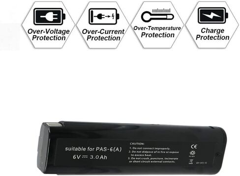 بطارية 3000 مللي أمبير في الساعة PAS 6V ni-mh لاستبدال بطارية paslode 6V 404717 B20544E BCPAS-404717 BCPAS-404717SH 404400 IM200F18 IM350CT IM65A F16، بطارية قابلة للشحن in Kuwait
