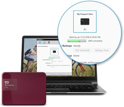 WD 2TB Black My Passport Ultra Portable External Hard Drive - USB 3.0 - WDBBKD0020BBK-NESN in Saudi Arabia