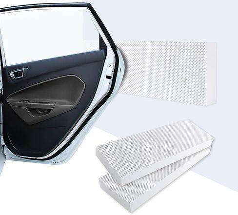 Garage Wall Protector，1/4" Sectional Foam Sticking Car Door Pads Strong Self-Adhesive Water-Tight Car Wall Bumper Guards for Car Door Protector Collision Protection(1 Pack, Black) in Saudi Arabia