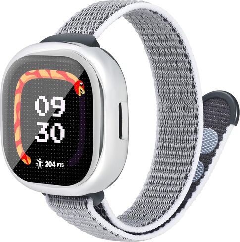 Nylon Band & Case Compatible with Fitbit Ace LTE for Kids, Breathable Braided Wristband Soft Sport Loop Replacement Strap for Google Ace LTE in Kuwait