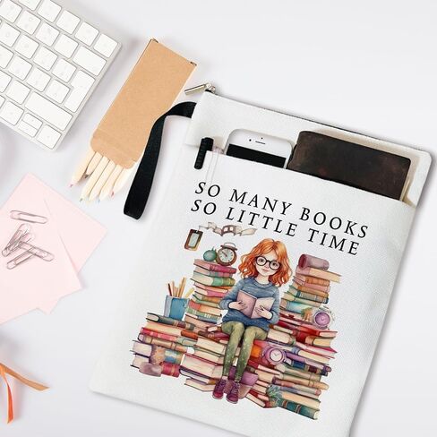 غلاف كتاب الهدايا الملهمة من booktrovert، غلاف كتاب بسحاب، حقيبة كتب على شكل فراشة زهرية، غلاف حماية Kindle، غلاف كتاب لمحبي الكتب هدايا للنساء مكتبة الكتب -16 in Kuwait