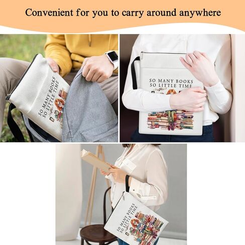 غلاف كتاب الهدايا الملهمة من booktrovert، غلاف كتاب بسحاب، حقيبة كتب على شكل فراشة زهرية، غلاف حماية Kindle، غلاف كتاب لمحبي الكتب هدايا للنساء مكتبة الكتب -16 in Kuwait