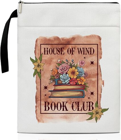 Booktrovert Inspirational Gifts Book Cover, Book Sleeve with Zipper, Floral Butterfly Book Pouch Kindle Protector Sleeve, Book Sleeve for Book Lovers Gifts for Women Librarian Bookworm Bookish -16 in Saudi Arabia