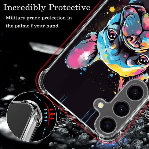 Game Case for S24 Ultra,Gifun Hard PC+TPU Bumper Clear Protective Design Case Compatible with Samsung Galaxy S24 Ultra - Black Arcade Game in Saudi Arabia