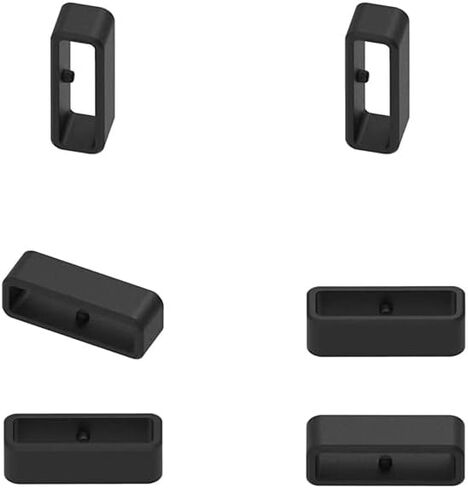 حافظات السوار متوافقة مع أحزمة الساعة Letsfit IW1 EW1/Dirrelo GT01/Hamile GT01/LETSCOM GT01/AGPTEK LW11، حلقات تثبيت من السيليكون، حلقة أمان/حامل/مثبت in Saudi Arabia