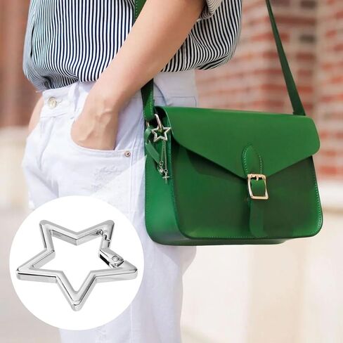 2 قطعة حلقة تسلق على شكل نجمة، مشبك سلسلة مفاتيح على شكل نجمة من سبائك الزنك شديدة التحمل بمقاسين، مشبك حلقة تسلق للتخييم والمشي لمسافات طويلة وصيد الأسماك in Kuwait