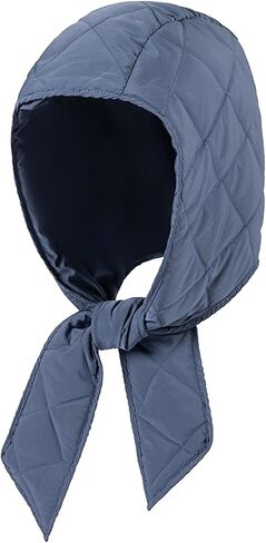 Hoce Winter Down Hood Hat Hooded Scarf Hat Extra Warm Tie Under Chin Fishing Hat for Women in Saudi Arabia