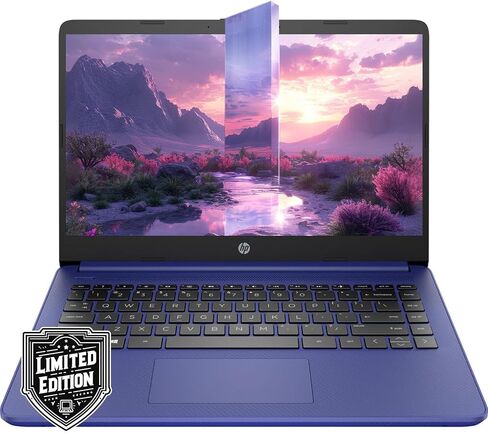 HP 14" HD Laptop | Back to School Limited Edition with 1 Year Microsoft 365 | Intel Quad-Core Processor | 32GB RAM | 576GB Storage | Long Battery Life | Indigo Blue | w/WOWPC Bundle | Windows 11 Pro in Saudi Arabia