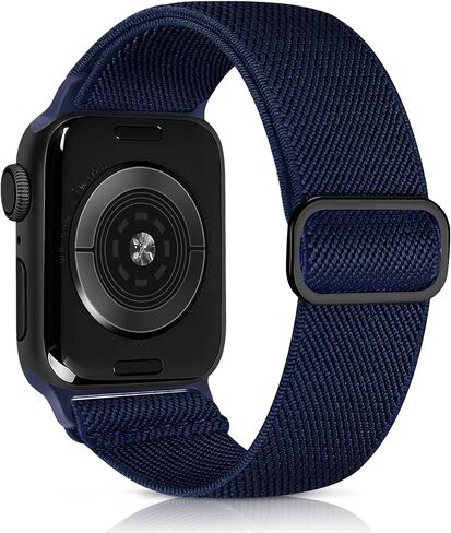 Stretchy Sport Band Compatible with Apple Watch 49mm 46mm 45mm 44mm 42mm 41mm 40mm 38mm for Men Women, Elastic Solo Loop Nylon Strap Compatible for iWatch Series SE 10 9 8 7 6 5 4 Ultra in Saudi Arabia