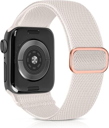 Stretchy Sport Band Compatible with Apple Watch 49mm 46mm 45mm 44mm 42mm 41mm 40mm 38mm for Men Women, Elastic Solo Loop Nylon Strap Compatible for iWatch Series SE 10 9 8 7 6 5 4 Ultra in Saudi Arabia
