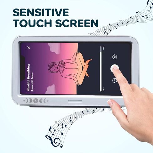 Shower Phone Holder Waterproof, Coral Universe with 3 Adhesive Mounts Multi-use Phone Case for wall Bathroom/Mirror/Kitchen/Livingroom Wall Mount Anti-fog Case sensitive Touch Screen in Saudi Arabia