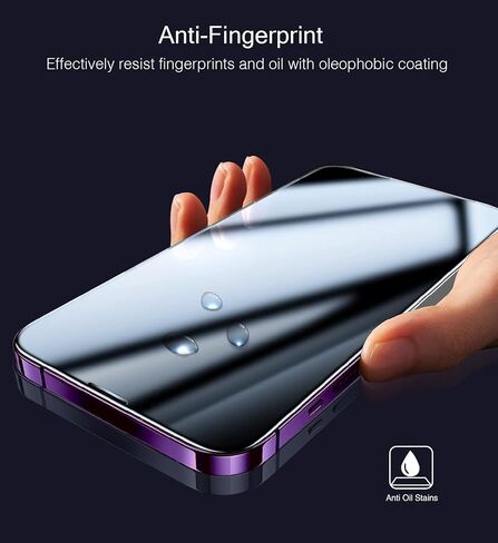 زجاج مقسى لهاتف iPhone 14 Pro مقاس 6.1 بوصة، وواقي شاشة iPhone 14 Pro، طبقة حماية 10H مضادة للخدش، خالية من الفقاعات، مقاومة فائقة الدقة [3 عبوات] in Kuwait