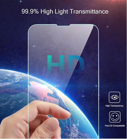 زجاج مقسى لهاتف iPhone 14 Pro مقاس 6.1 بوصة، وواقي شاشة iPhone 14 Pro، طبقة حماية 10H مضادة للخدش، خالية من الفقاعات، مقاومة فائقة الدقة [3 عبوات] in Kuwait