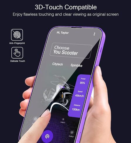 زجاج مقسى لهاتف iPhone 14 Pro مقاس 6.1 بوصة، وواقي شاشة iPhone 14 Pro، طبقة حماية 10H مضادة للخدش، خالية من الفقاعات، مقاومة فائقة الدقة [3 عبوات] in Kuwait