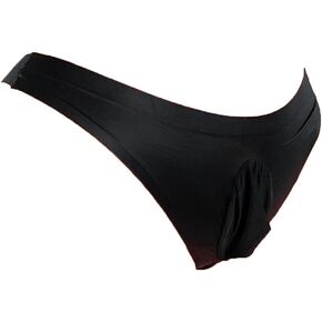 Mona's Choice Stretchy Mens Ice Silk Bikini Briefs with Pouch or Sheath/Mens Panties